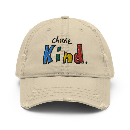 Choose Kind Distressed Dad Hat