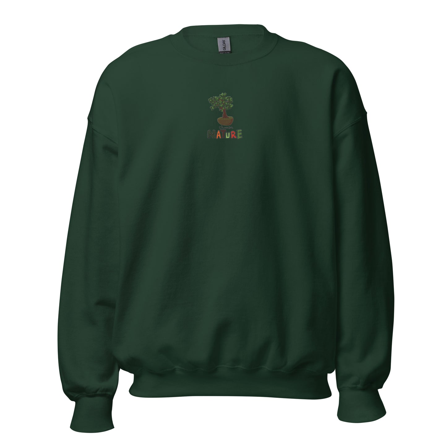 Choose Nature Bonsai Embroidered Crewneck Sweatshirt