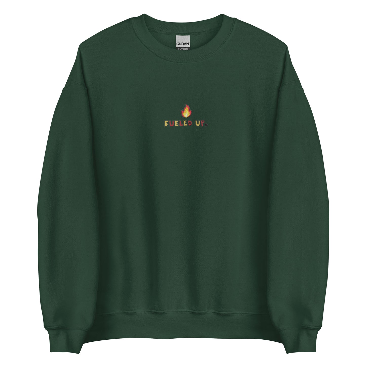 Fueled Up Hockey Embroidered Crewneck Sweatshirt