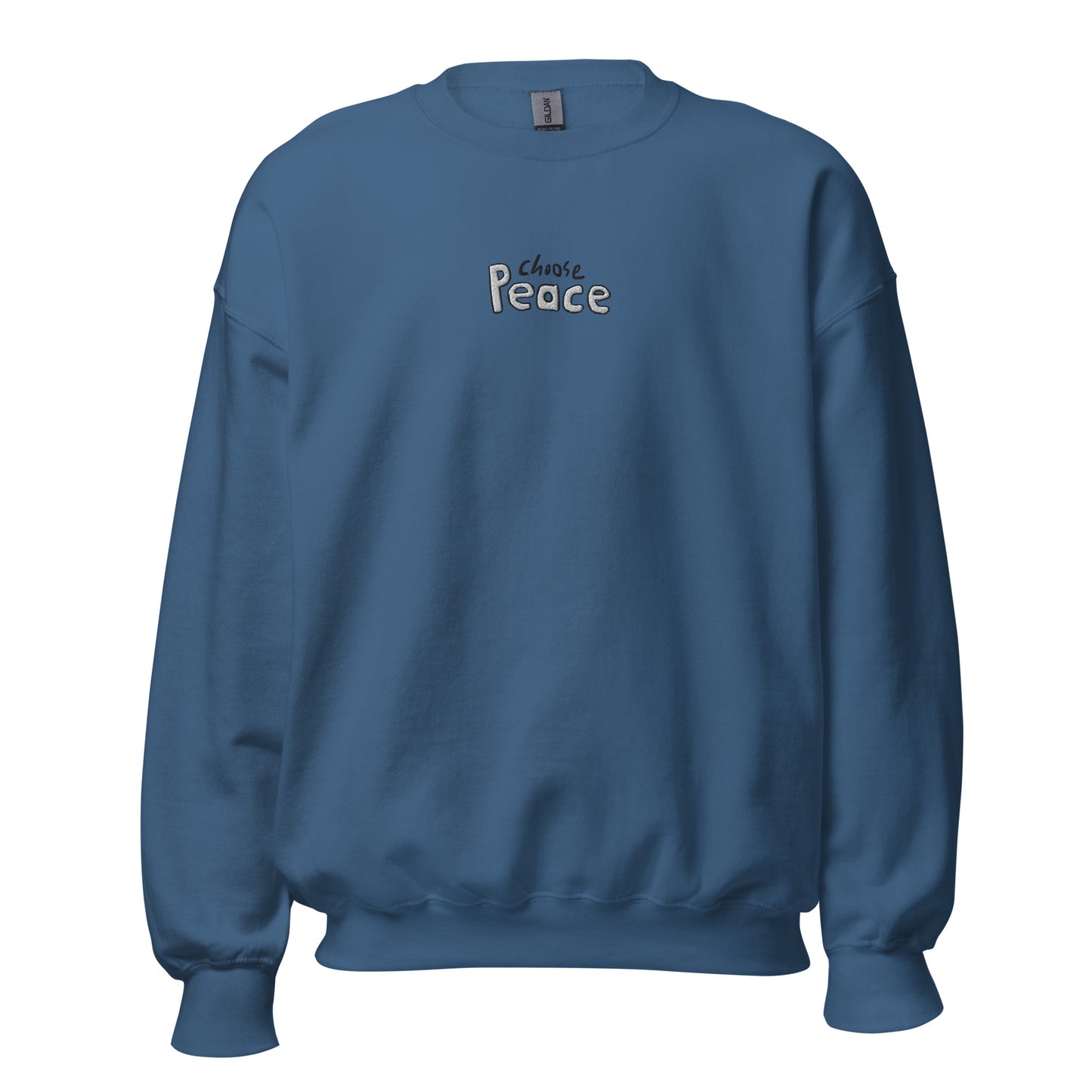 Choose Peace Embroidered Crewneck Sweatshirt