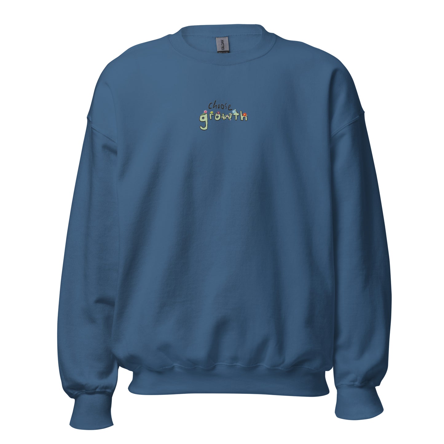 Choose Growth Embroidered Crewneck Sweatshirt