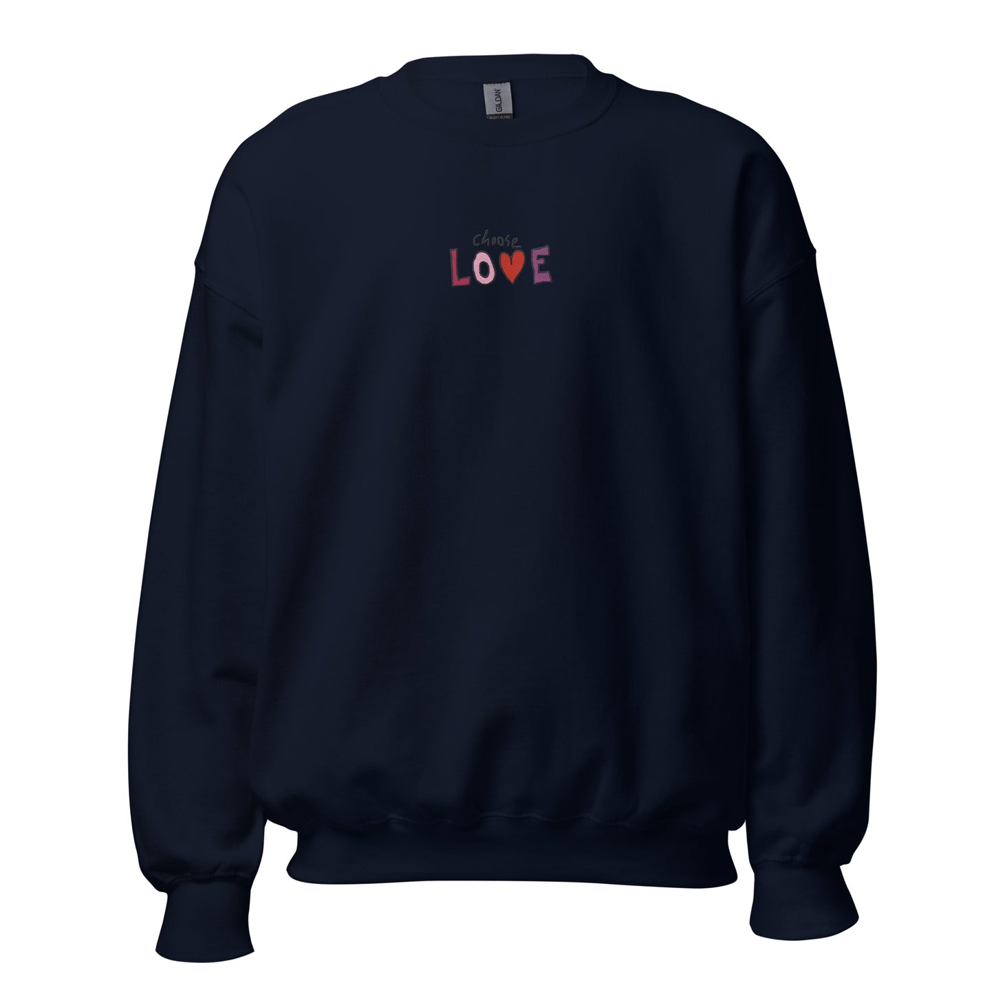 Choose Love Embroidered Crewneck Sweatshirt