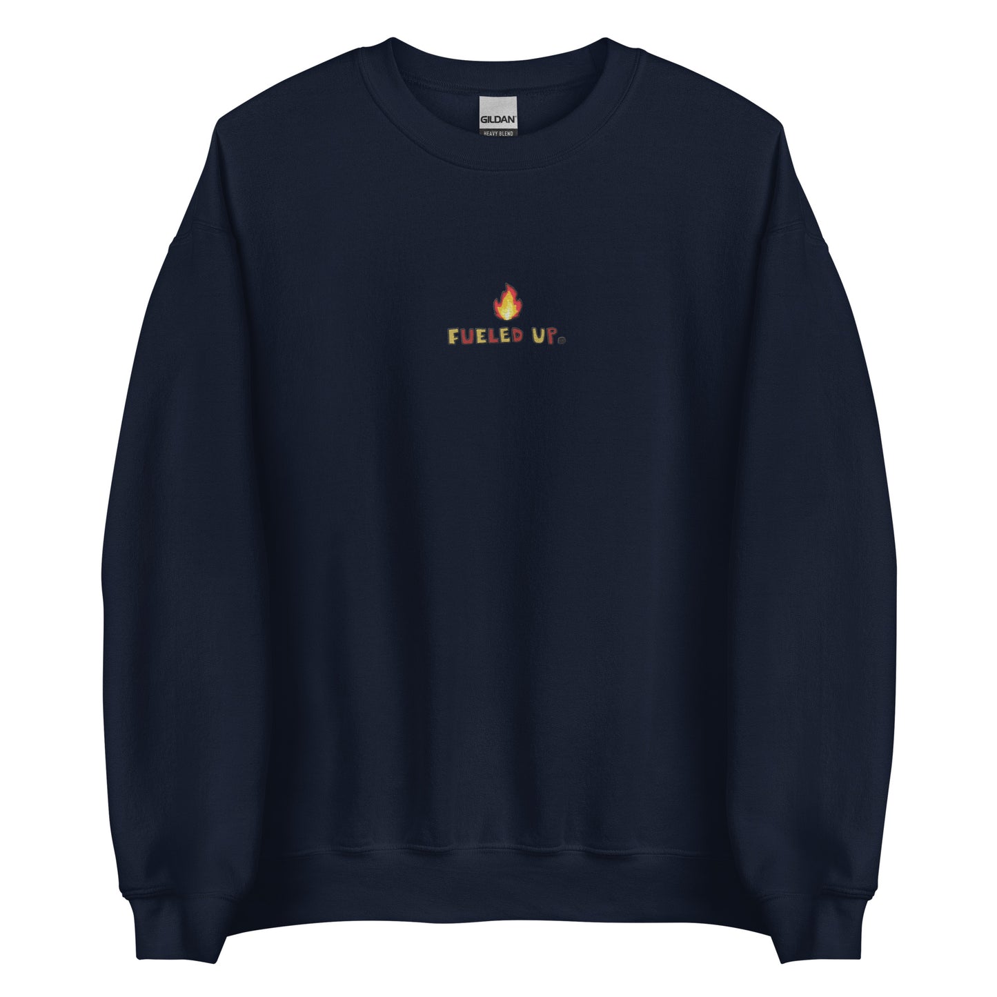 Fueled Up Hockey Embroidered Crewneck Sweatshirt