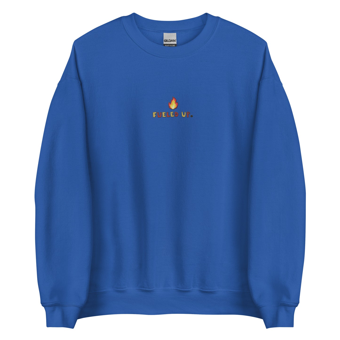 Fueled Up Hockey Embroidered Crewneck Sweatshirt