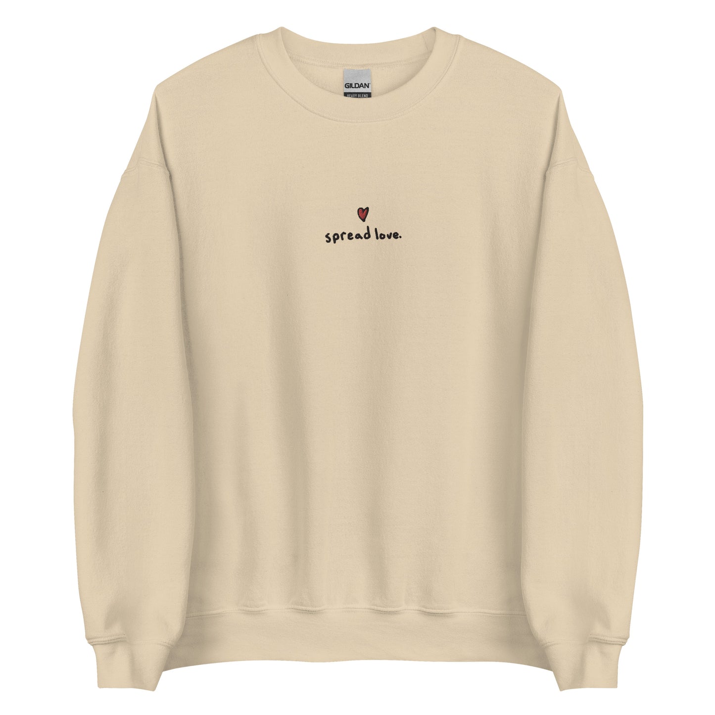 Spread Love Embroidered Crewneck Sweatshirt