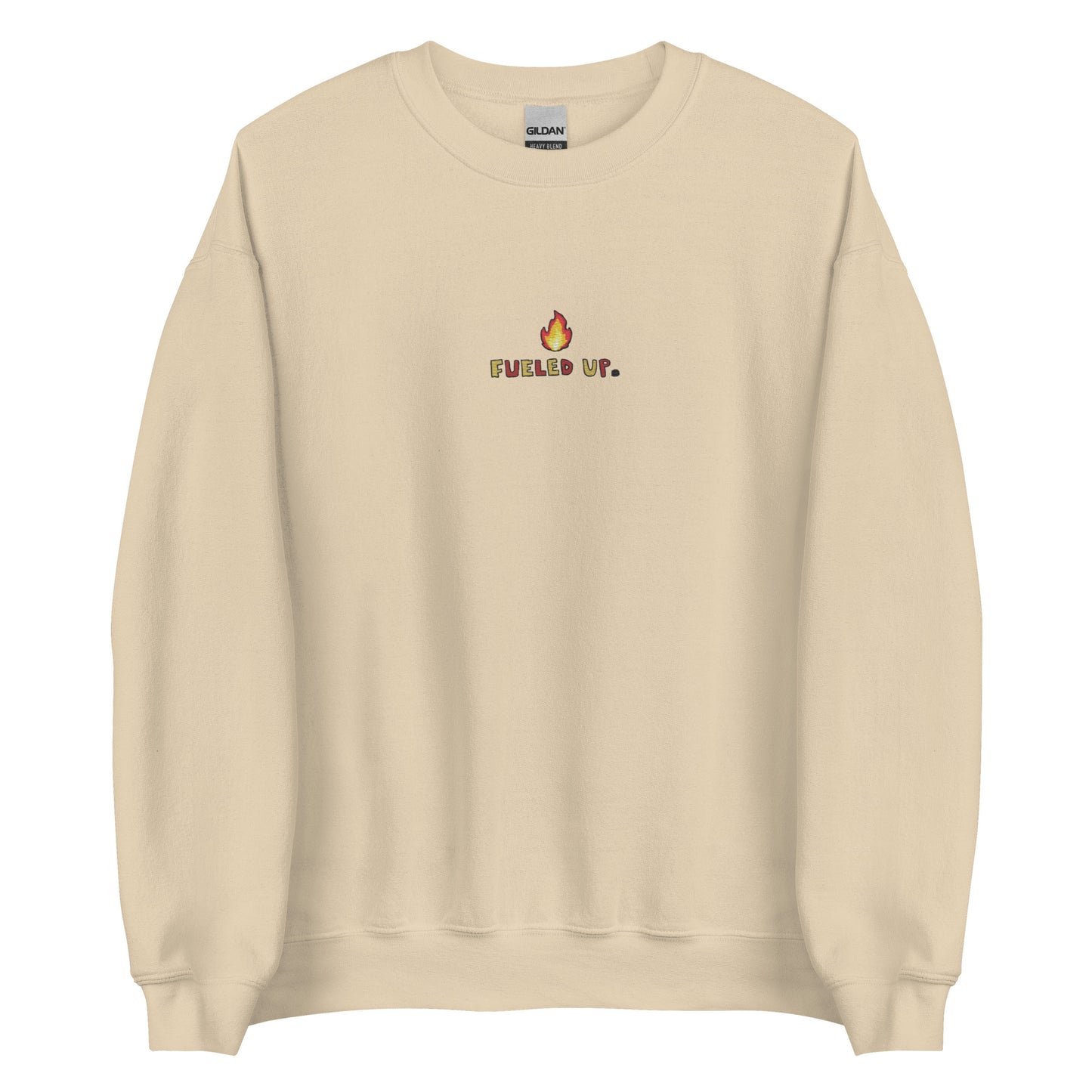 Fueled Up Hockey Embroidered Crewneck Sweatshirt