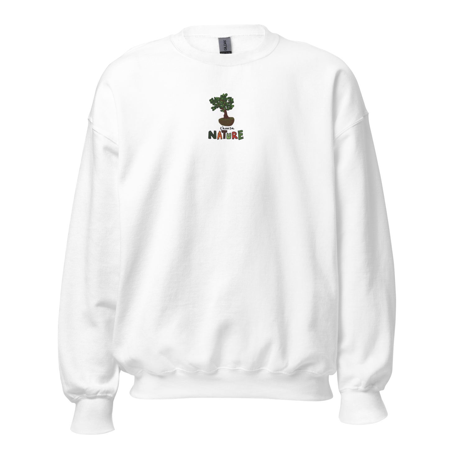 Choose Nature Bonsai Embroidered Crewneck Sweatshirt