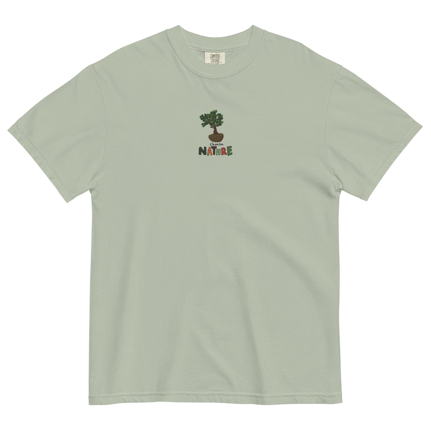 Choose Nature Bonsai Embroidered T-Shirt