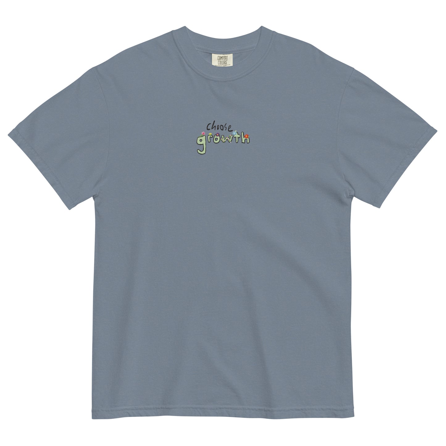 Choose Growth Embroidered T-Shirt