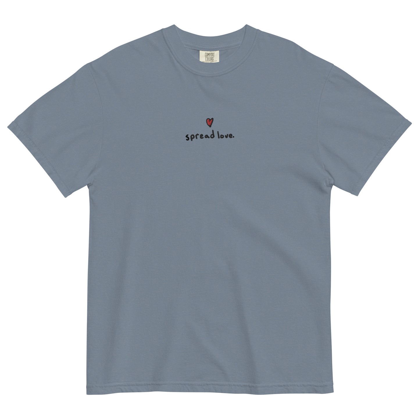 Spread Love Embroidered T-Shirt