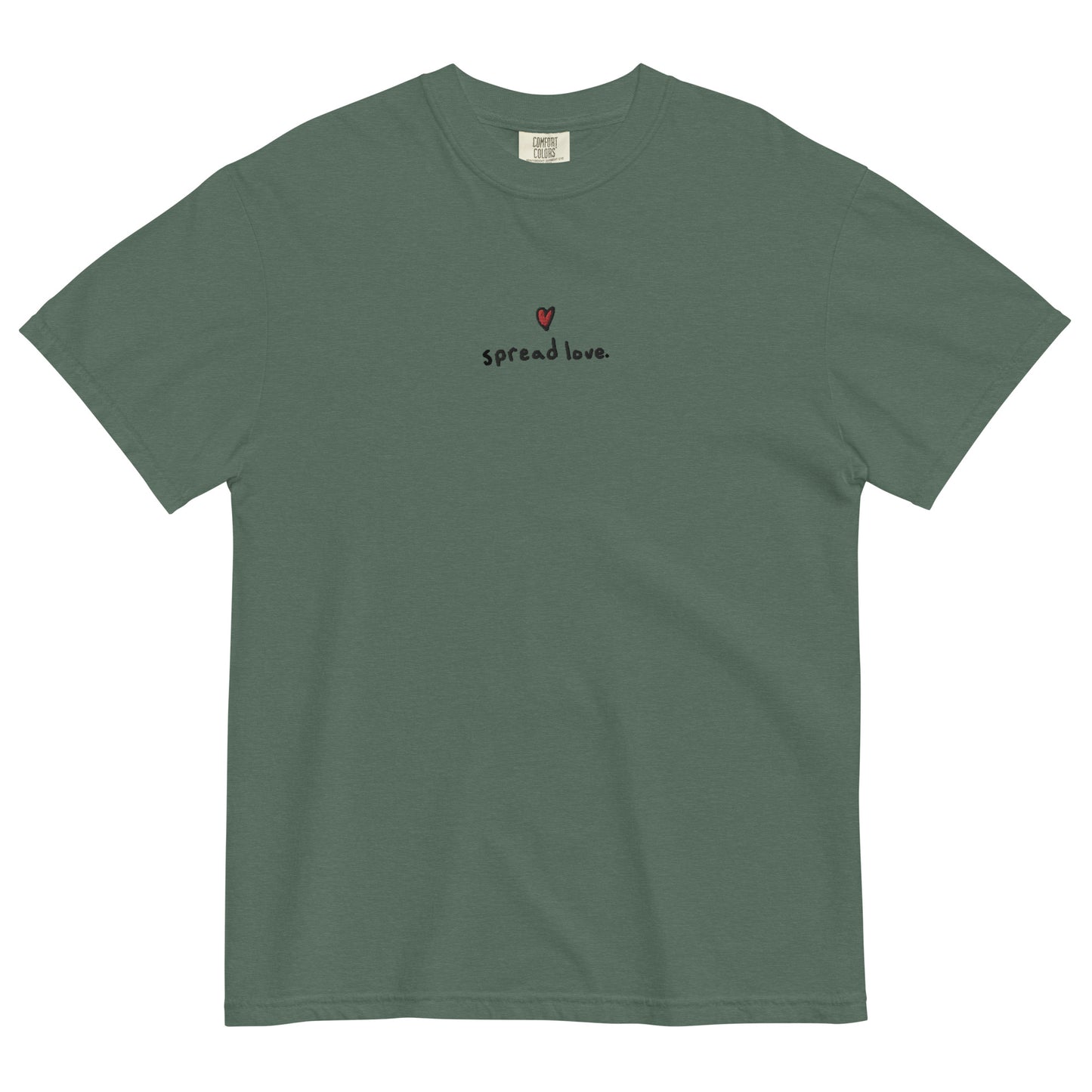 Spread Love Embroidered T-Shirt