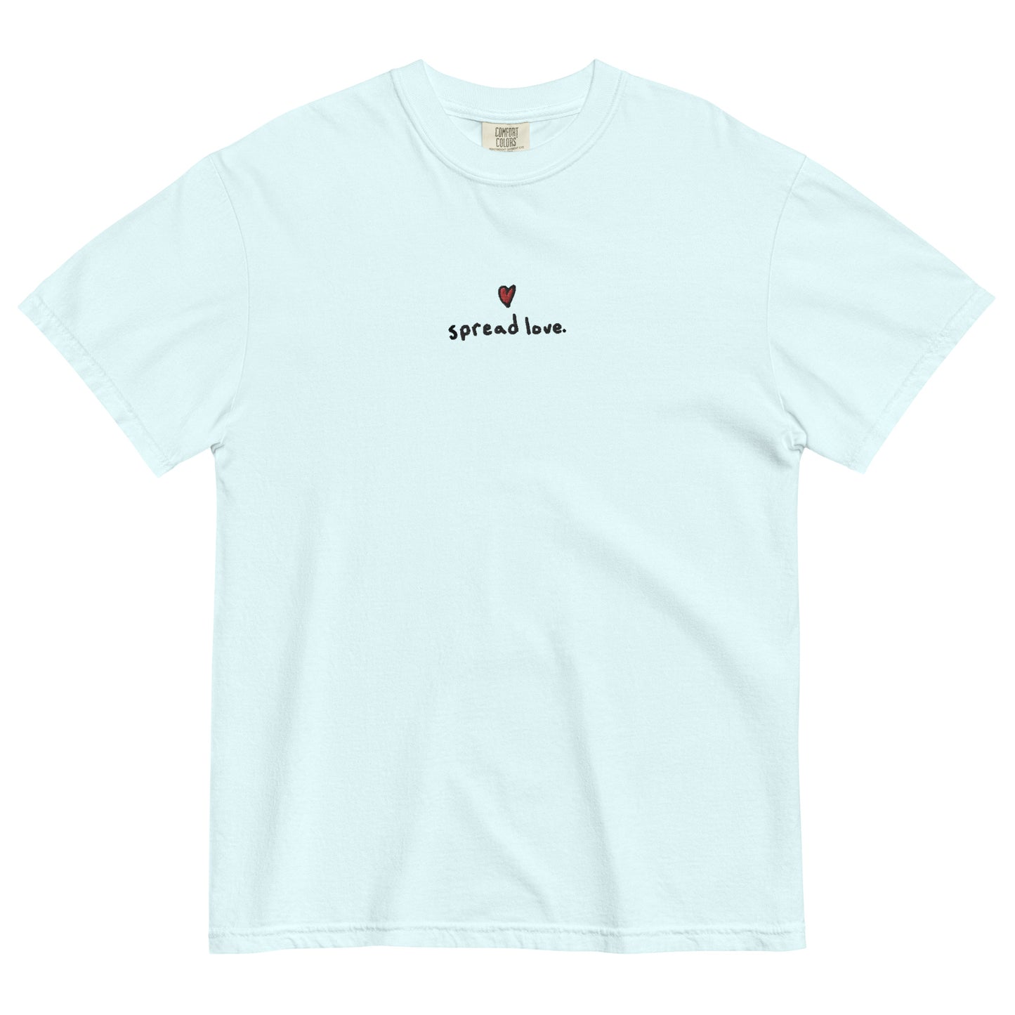 Spread Love Embroidered T-Shirt