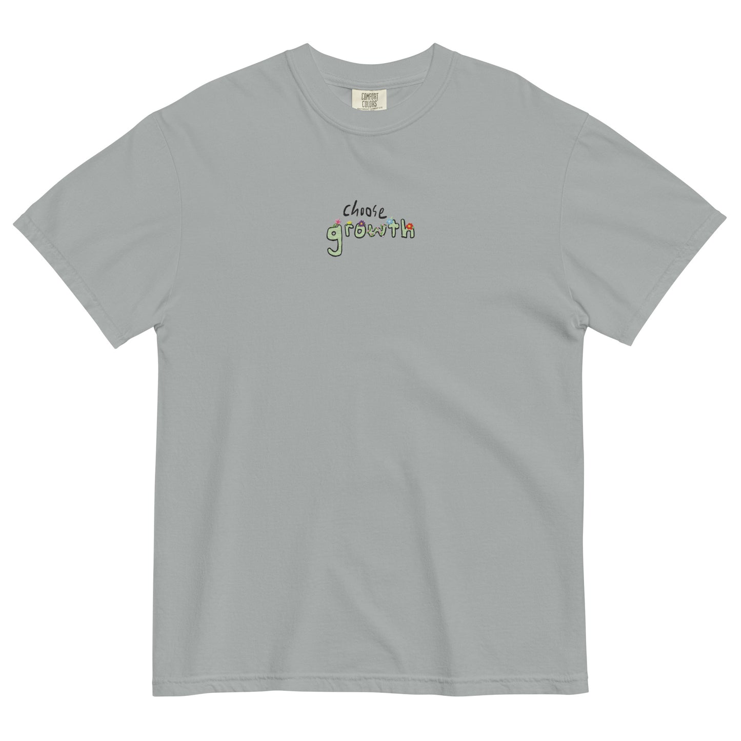 Choose Growth Embroidered T-Shirt