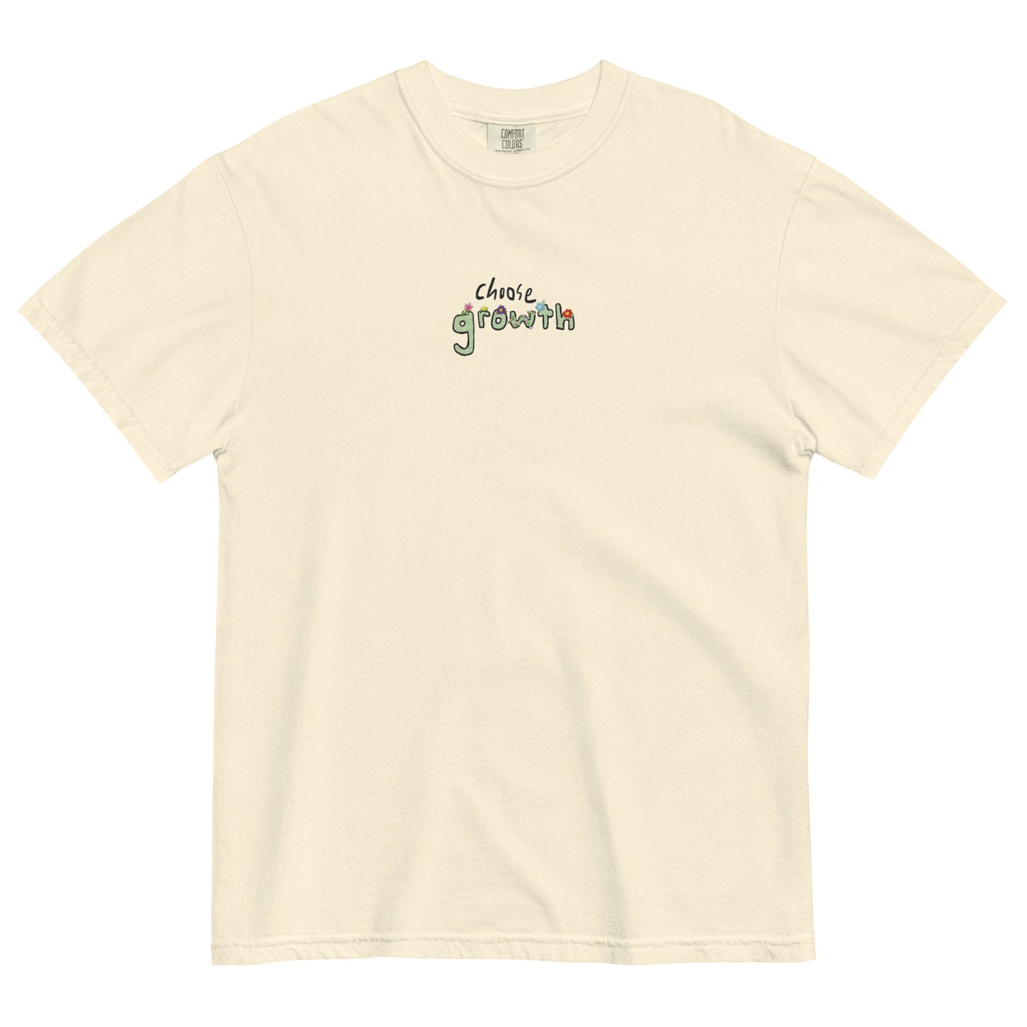 Choose Growth Embroidered T-Shirt