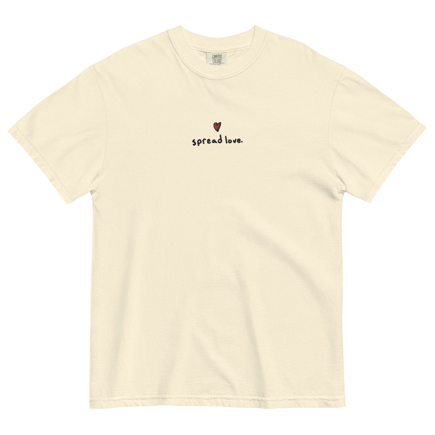 Spread Love Embroidered T-Shirt