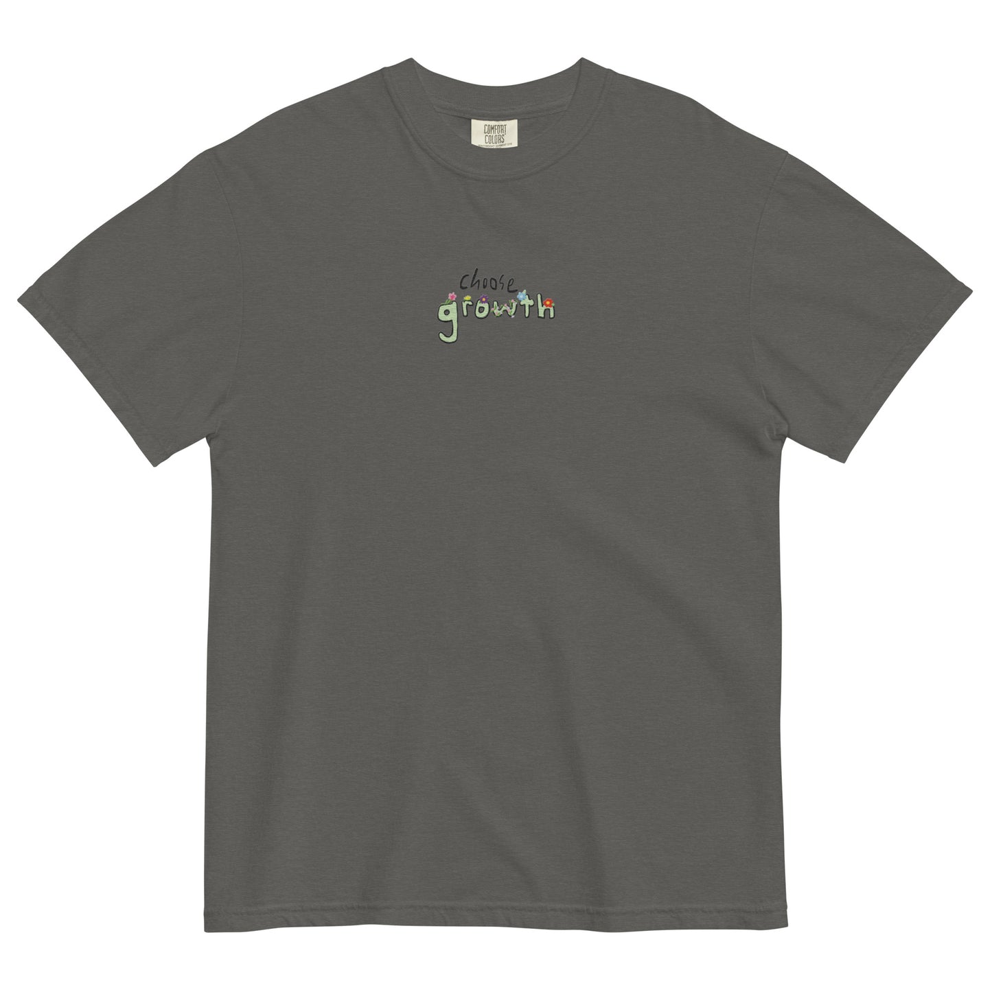 Choose Growth Embroidered T-Shirt