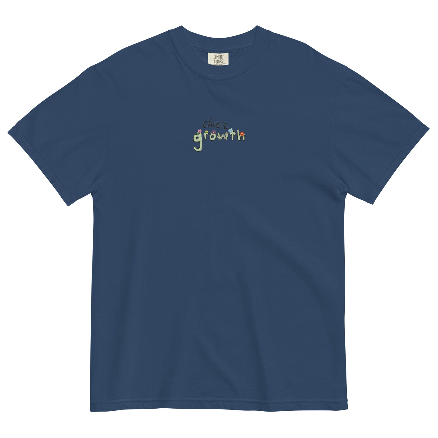 Choose Growth Embroidered T-Shirt