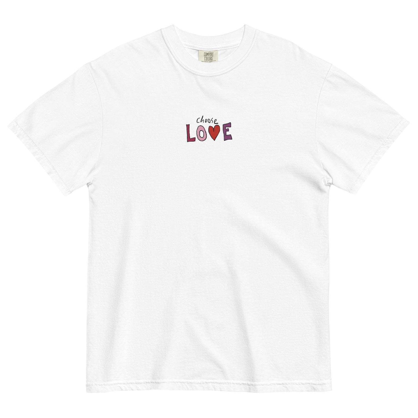 Choose Love Embroidered T-Shirt