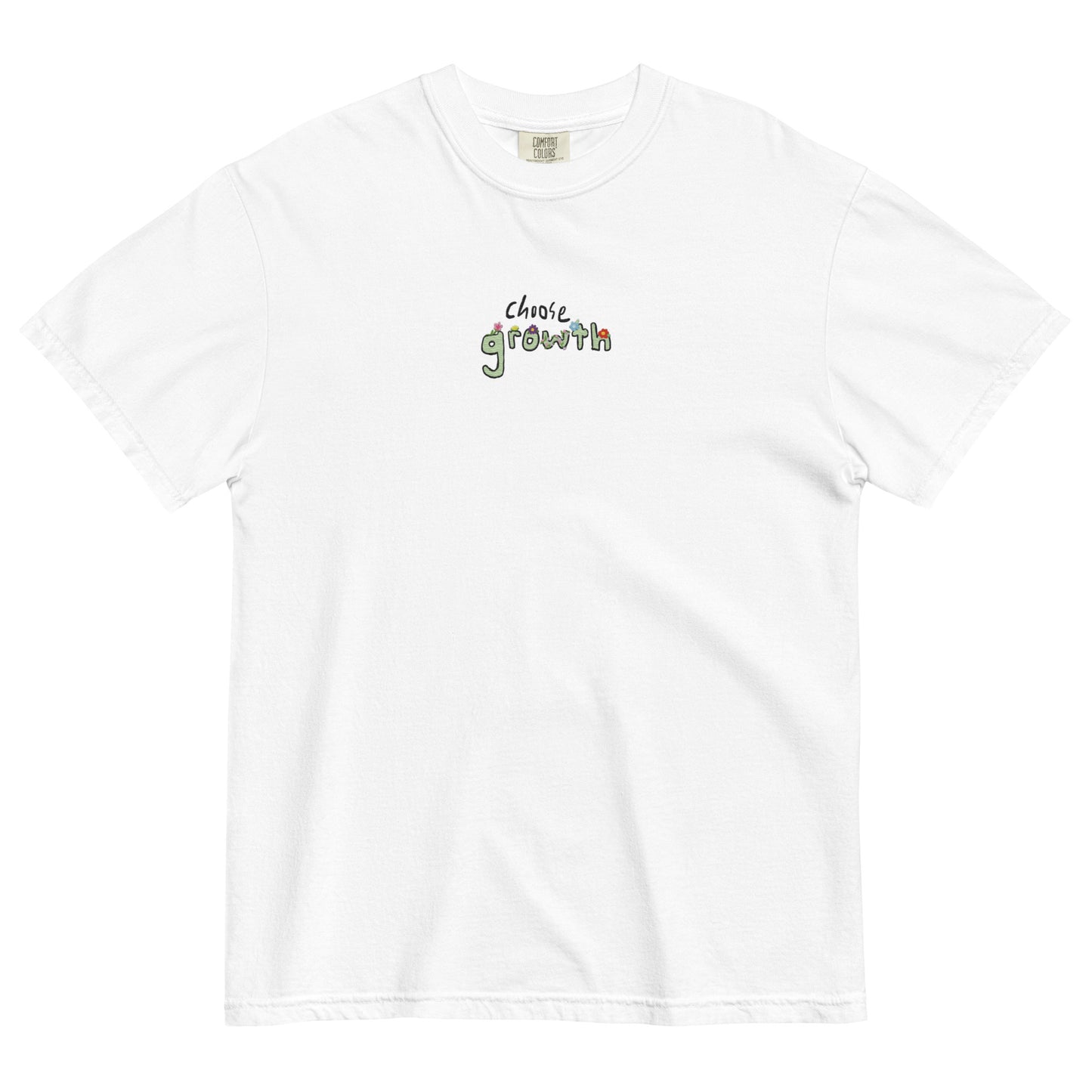 Choose Growth Embroidered T-Shirt