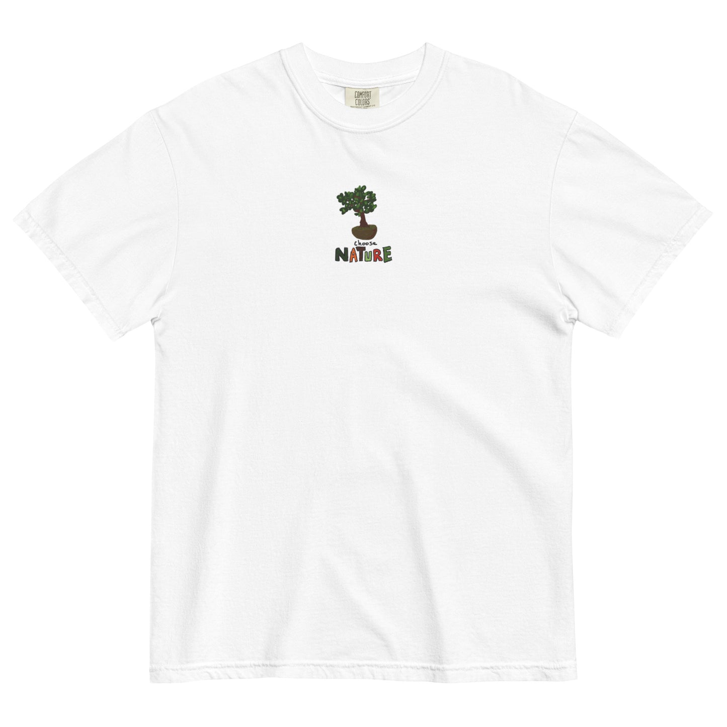 Choose Nature Bonsai Embroidered T-Shirt