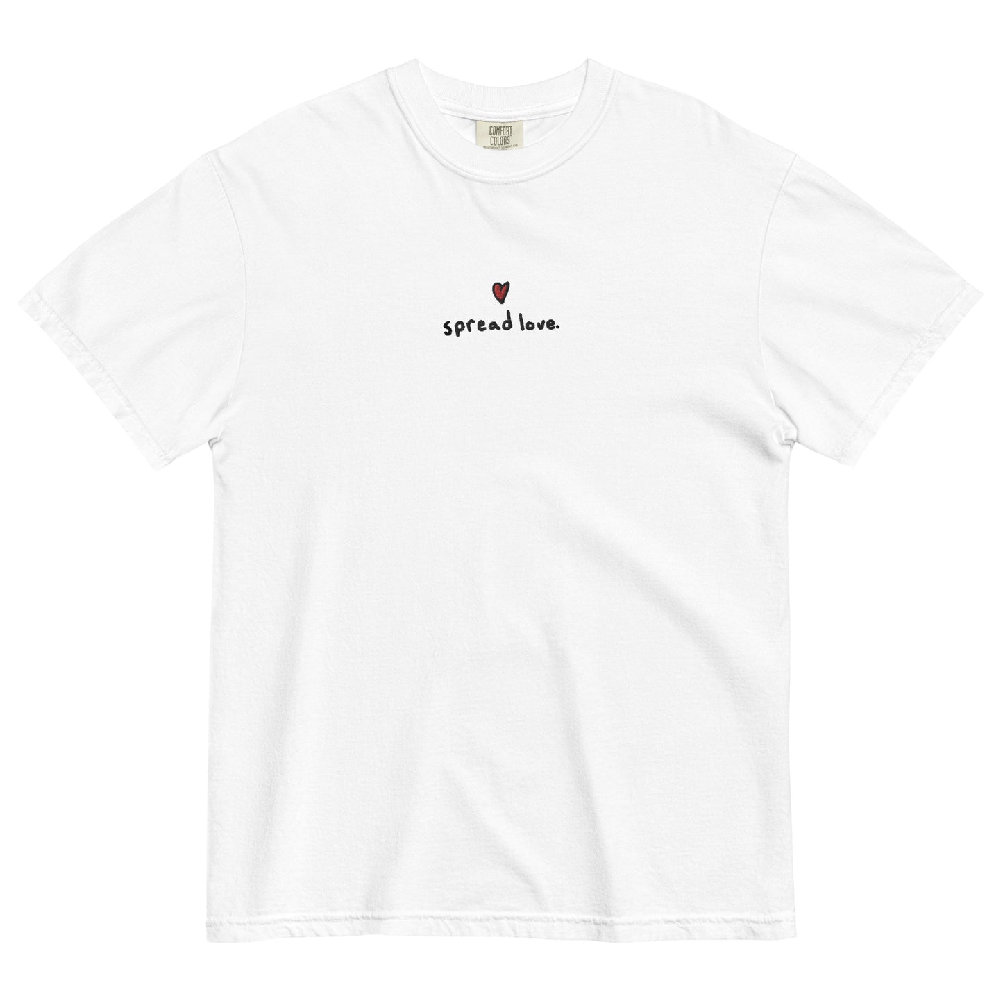 Spread Love Embroidered T-Shirt