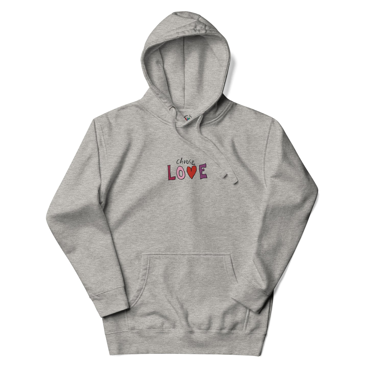 Choose Love Embroidered Hoodie Sweatshirt