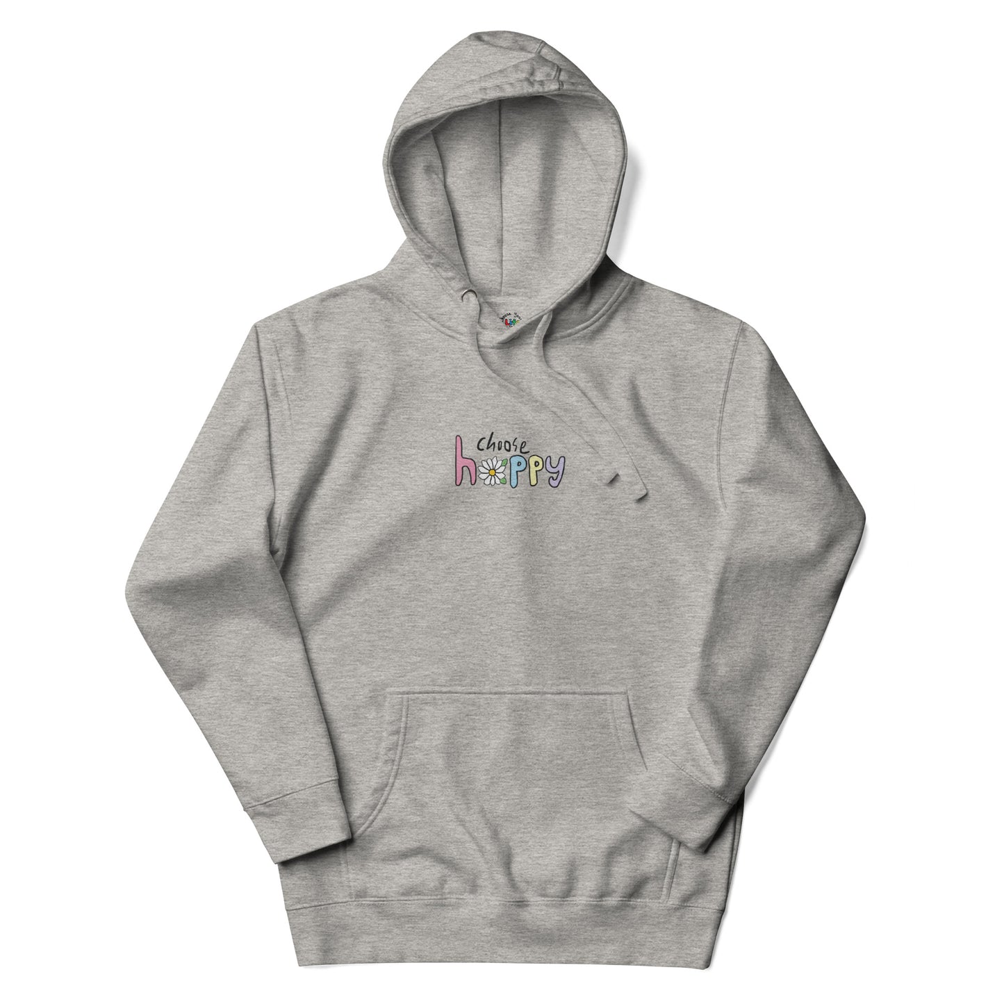 Choose Happy Embroidered Hoodie Sweatshirt