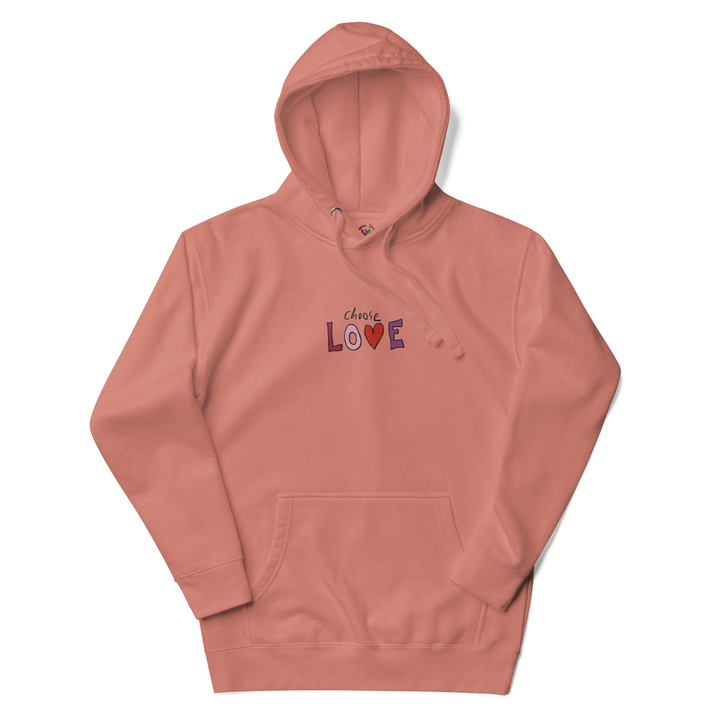 Choose Love Embroidered Hoodie Sweatshirt