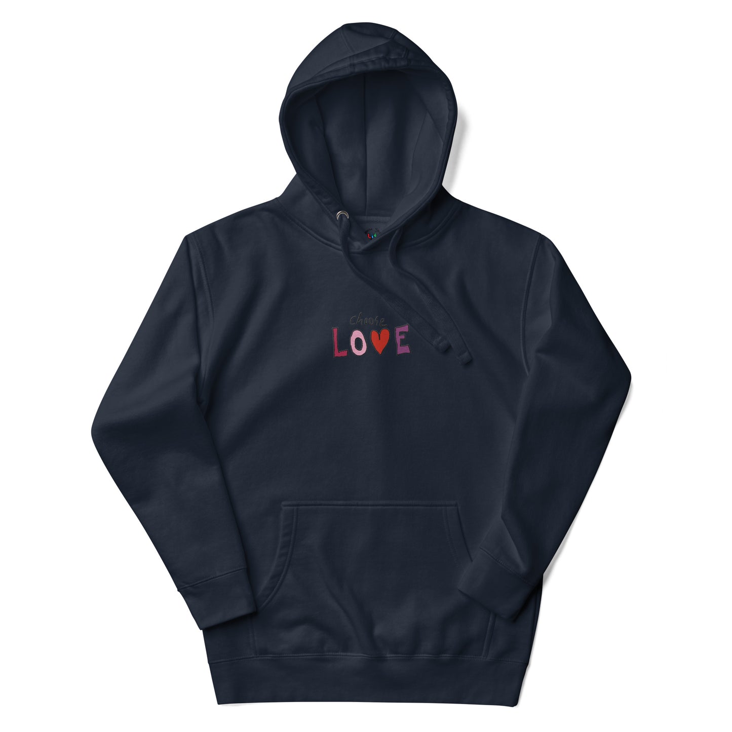 Choose Love Embroidered Hoodie Sweatshirt