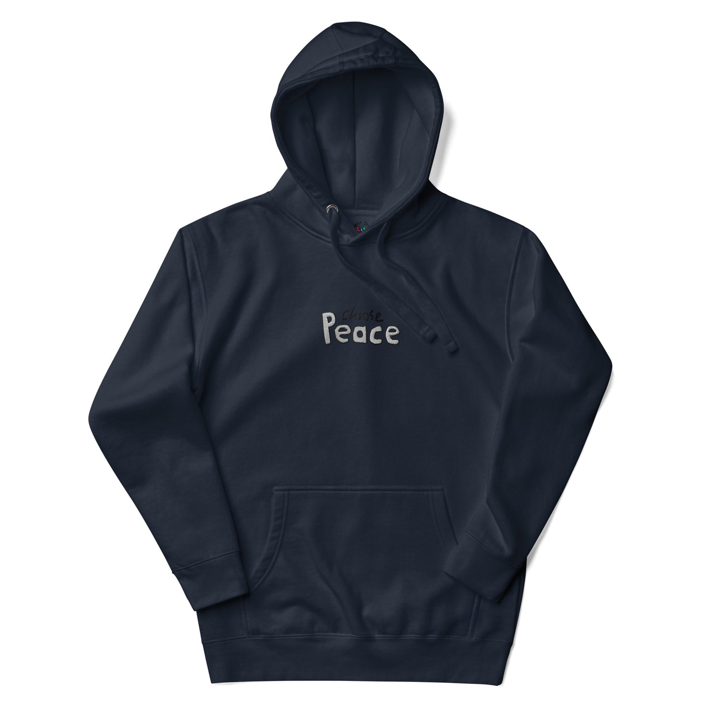 Choose Peace Embroidered Hoodie Sweatshirt