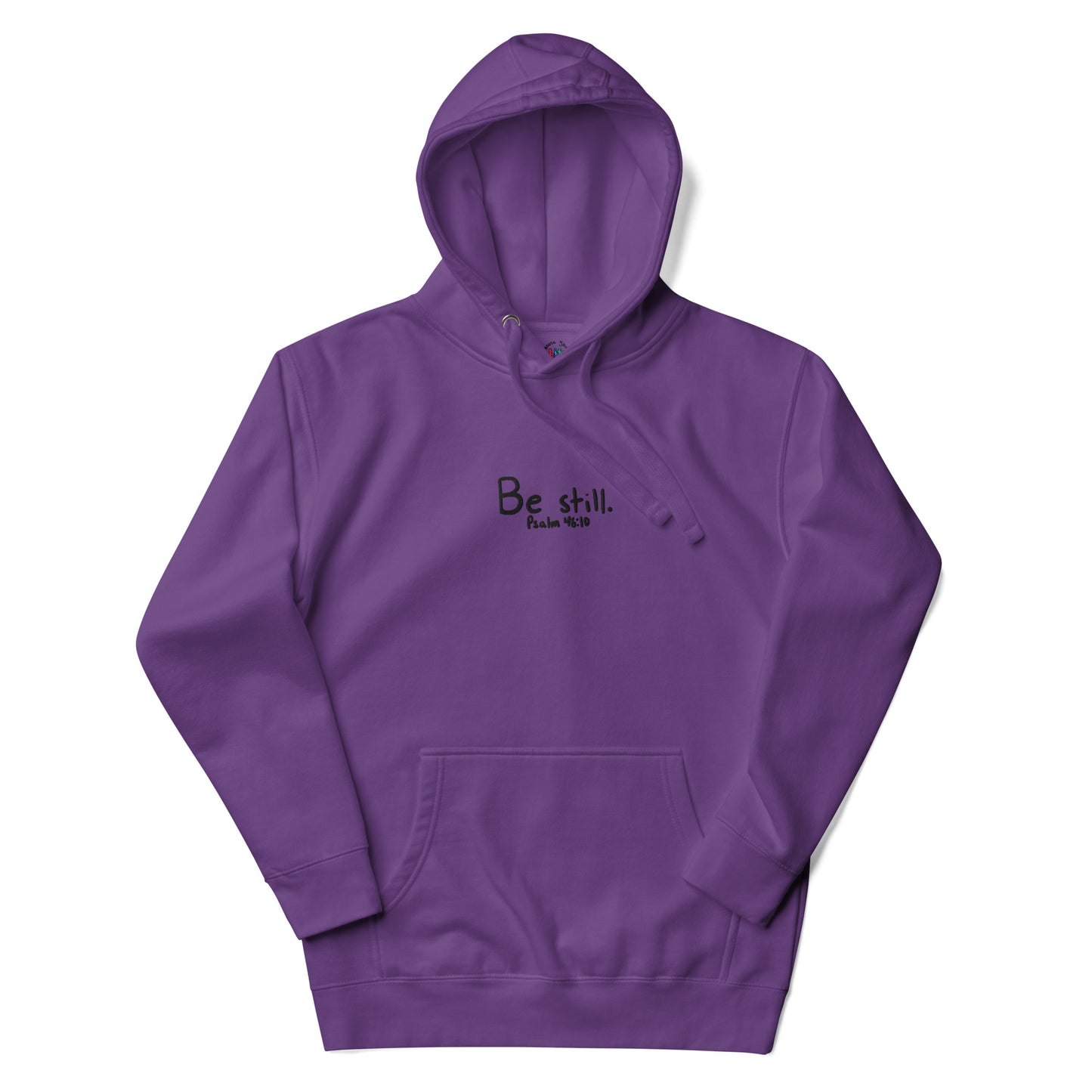 Be Still Psalm 46:10 Embroidered Hoodie Sweatshirt