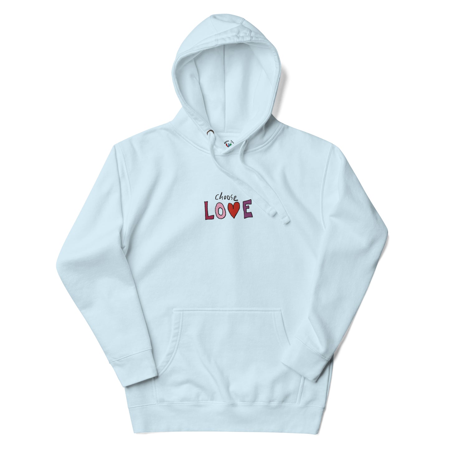 Choose Love Embroidered Hoodie Sweatshirt