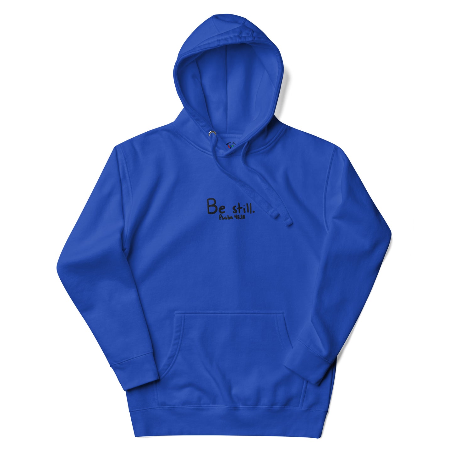 Be Still Psalm 46:10 Embroidered Hoodie Sweatshirt