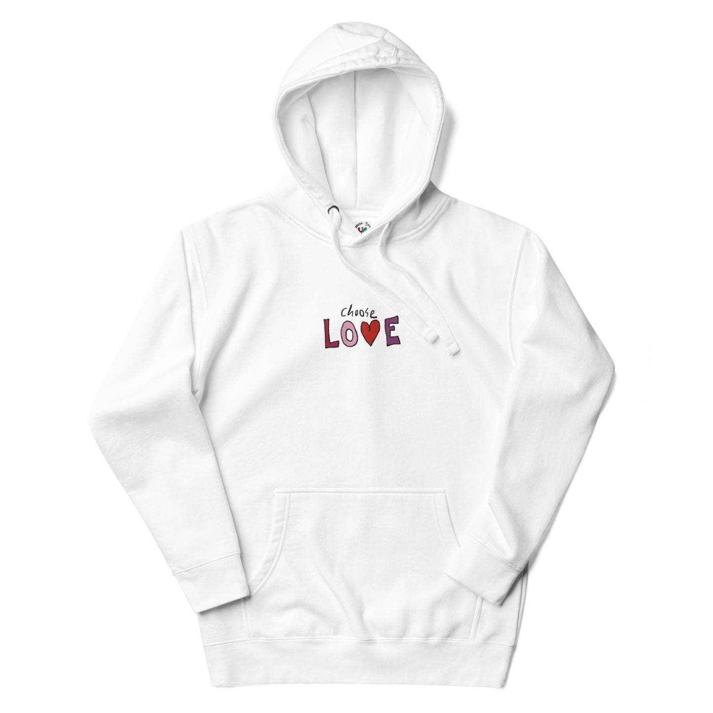 Choose Love Embroidered Hoodie Sweatshirt