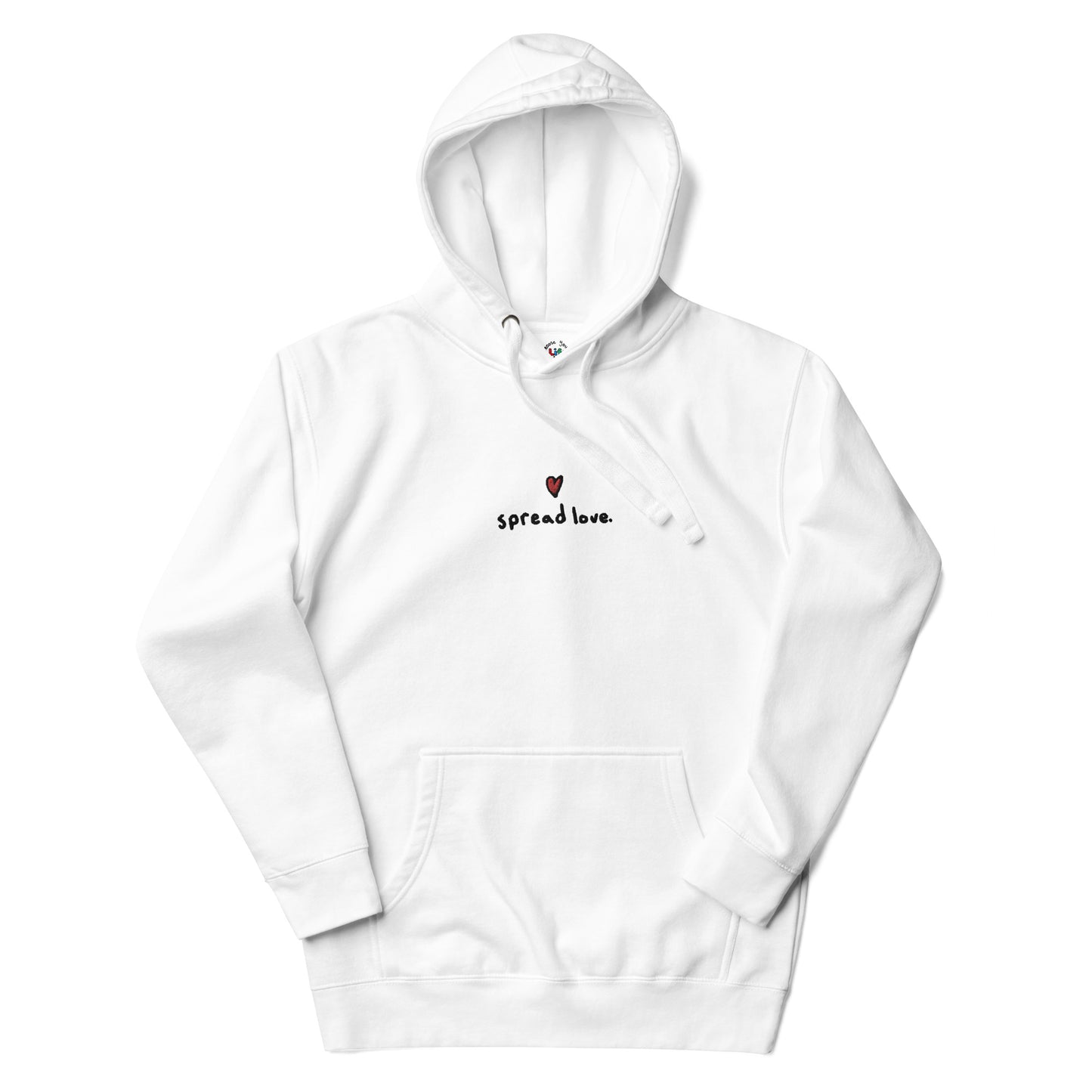 Spread Love Embroidered Hoodie Sweatshirt